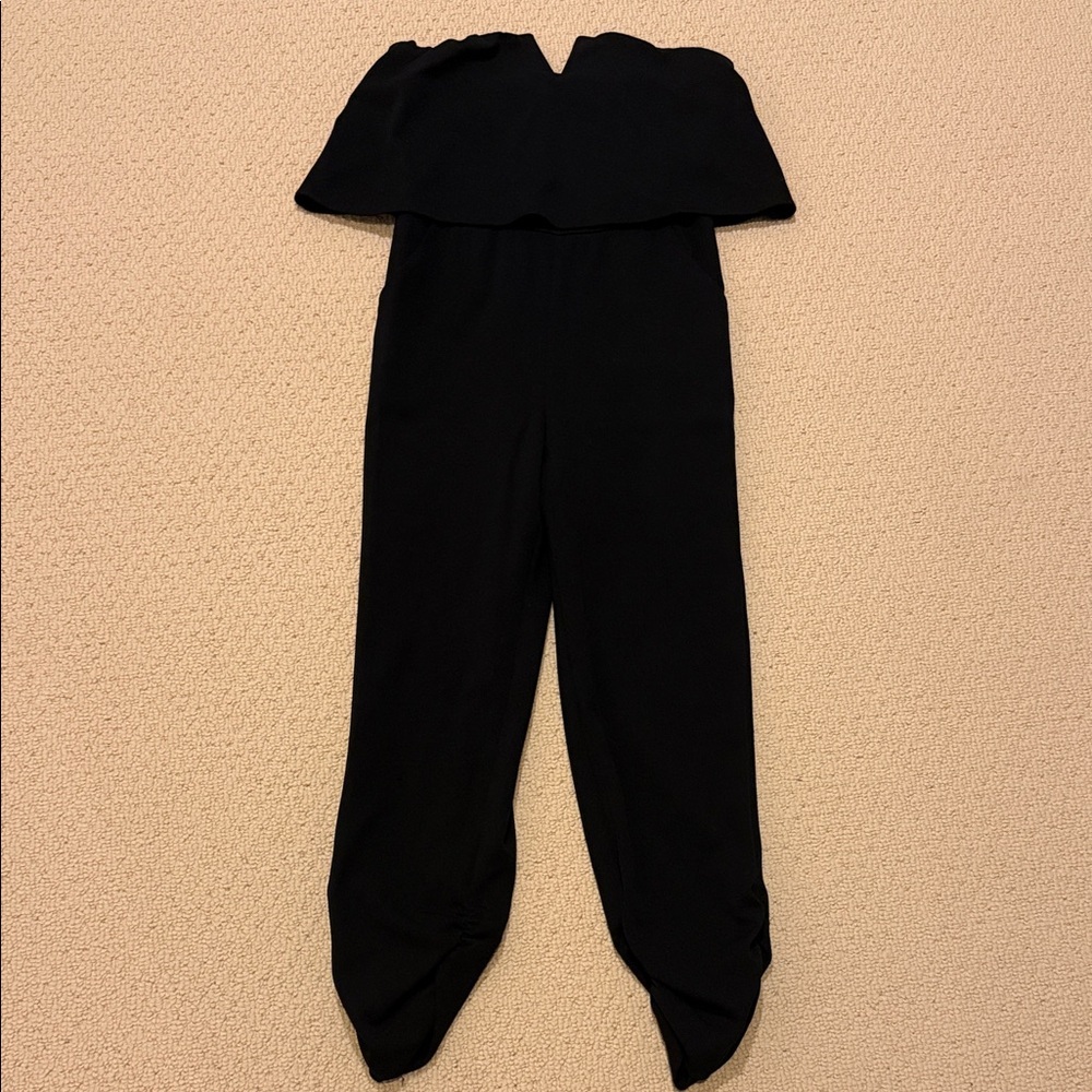 Chic Black Strapless Jumpsuit